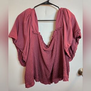 Torrid Smocked Short-Sleeve Top